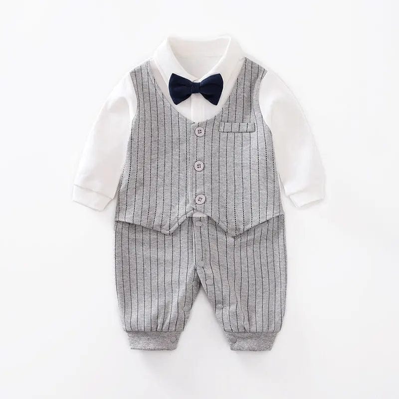 Saboor store  Baby Jumpsuit Spring And Autumn Models Foreign Trade Gentleman Baby Clothes Long-Sleeved Baby Clothes Baby Clothes as shown / 59cm / G Baby Jumpsuit Spring And Autumn Models Foreign Trade Gentleman Baby Clothes Long-Sleeved Baby Clothes Baby Clothes