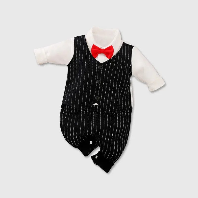 Saboor store  Baby Jumpsuit Spring And Autumn Models Foreign Trade Gentleman Baby Clothes Long-Sleeved Baby Clothes Baby Clothes as shown / 59cm / K Baby Jumpsuit Spring And Autumn Models Foreign Trade Gentleman Baby Clothes Long-Sleeved Baby Clothes Baby Clothes