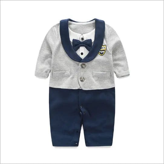 Saboor store  Baby Jumpsuit Spring And Autumn Models Foreign Trade Gentleman Baby Clothes Long-Sleeved Baby Clothes Baby Clothes as shown / 59cm / Q Baby Jumpsuit Spring And Autumn Models Foreign Trade Gentleman Baby Clothes Long-Sleeved Baby Clothes Baby Clothes