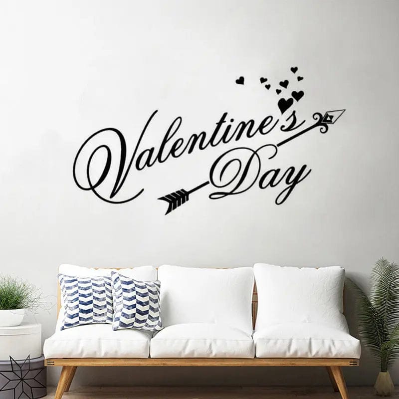 Saboor store  Black / 31X57cm Valentines Day Valentine's Day LOVE Creative Carving