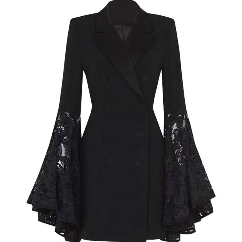 Saboor store  Black / L Black Suit Jacket For Women