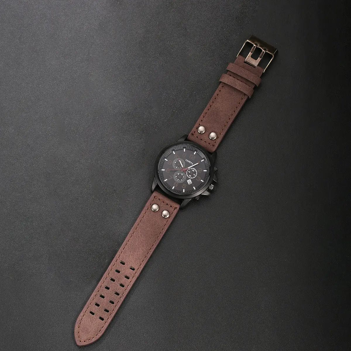 Saboor store  Brown Suit Fashion Creative Quartz Watch Gift Box Suit