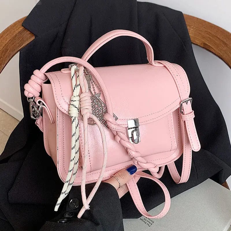 Saboor store Casual Small Square Shoulder Bag Retro P Casual Small Square Shoulder Bag Retro Portable Messenger Handbags For Women