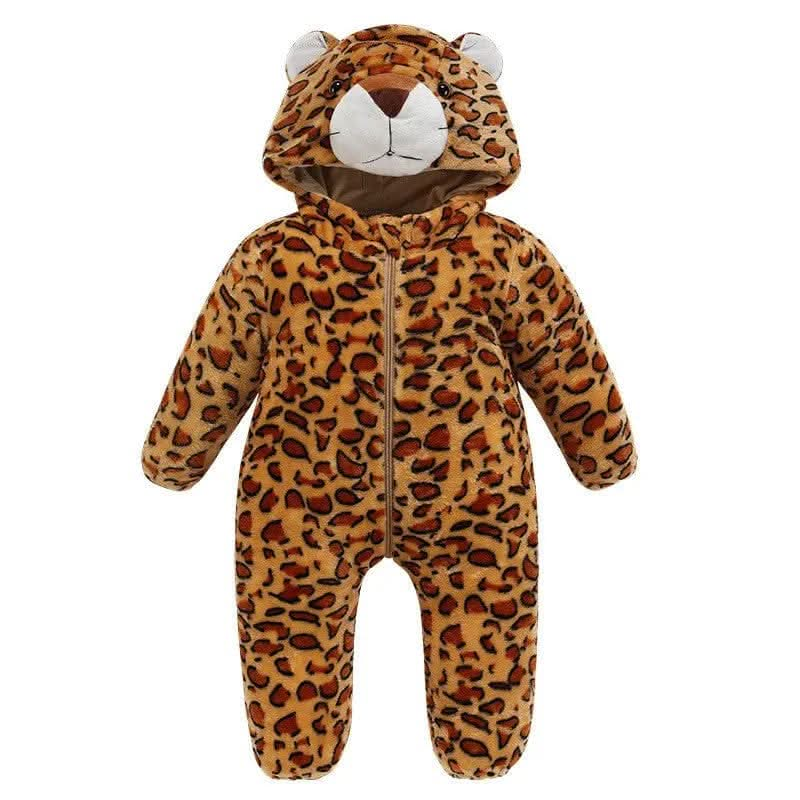 Saboor store  Cheetah / 0 to 6 Baby Rompers Winter Autumn Clothes