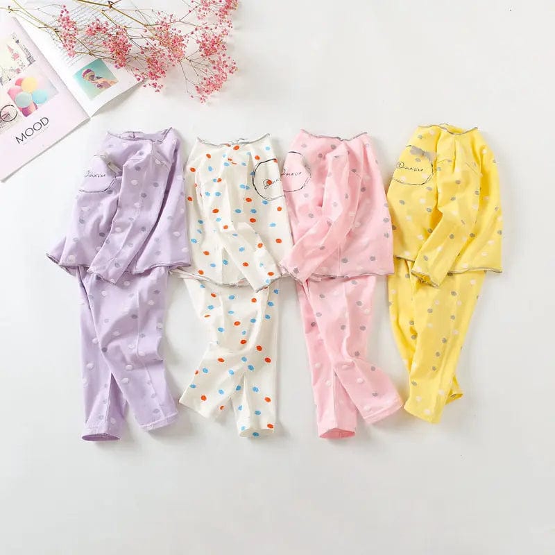 Saboor store  Children's Autumn Clothes Long Pants Suit Pure Cotton