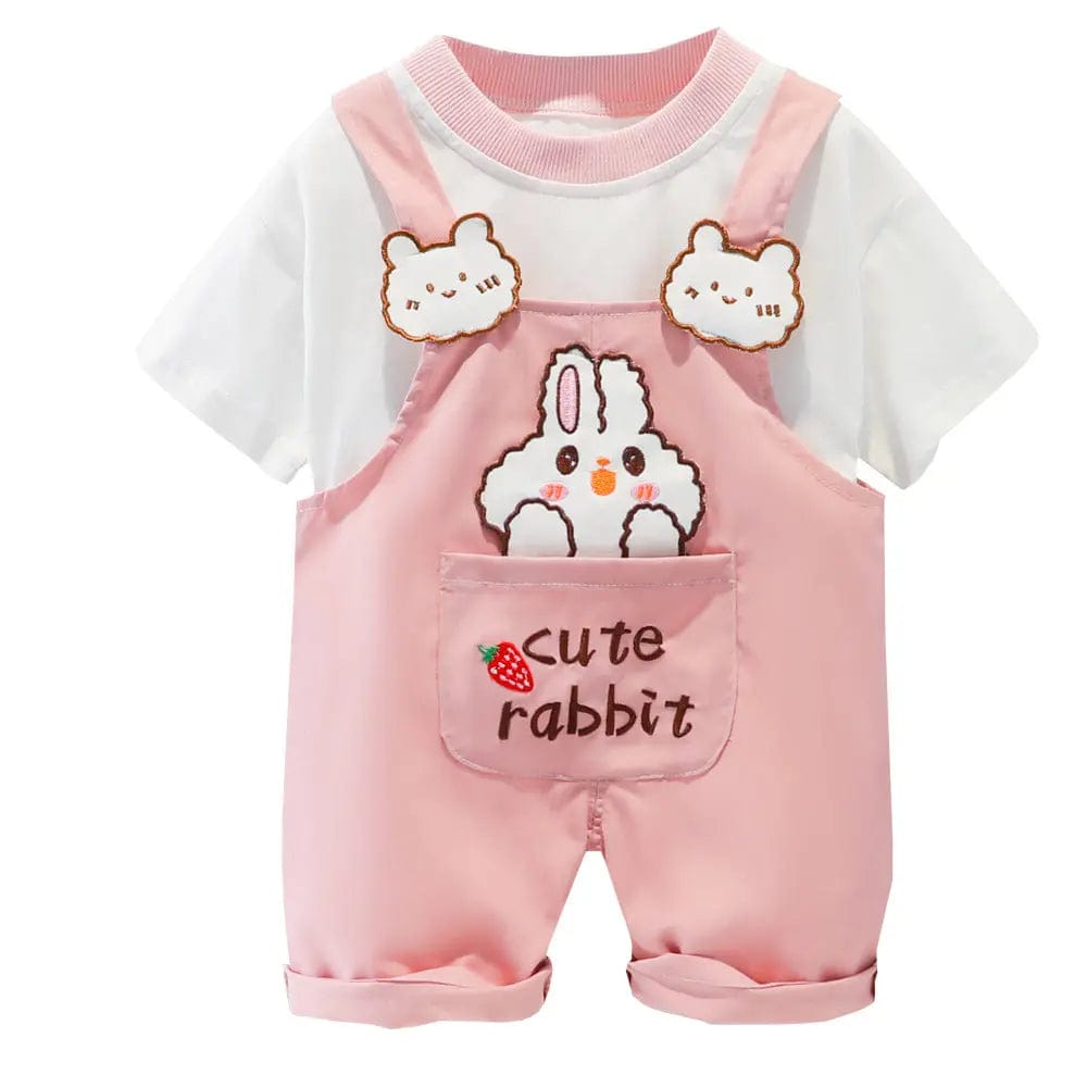 Saboor store  Children's Clothing Men And Women Baby Summer Cartoon Short-sleeved Overalls Children's Clothing Men And Women Baby Summer Cartoon Short-sleeved Overalls