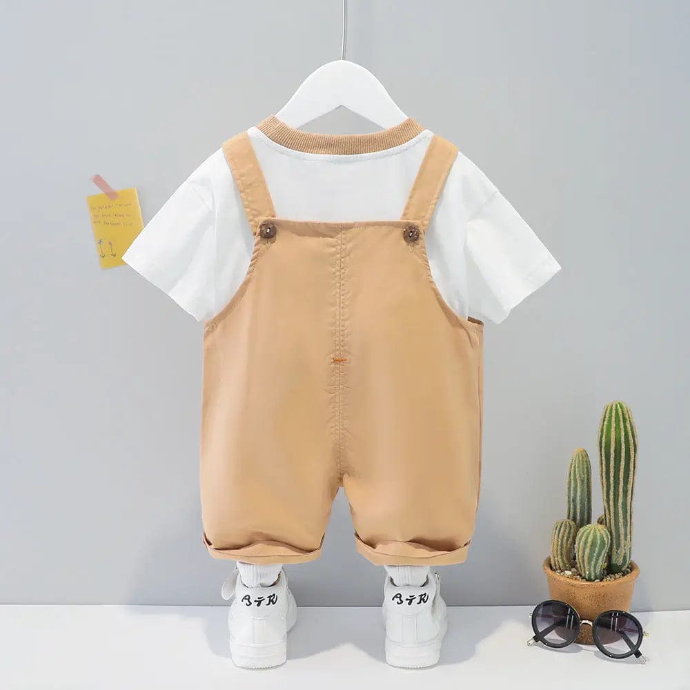 Saboor store  Children's Clothing Men And Women Baby Summer Cartoon Short-sleeved Overalls Children's Clothing Men And Women Baby Summer Cartoon Short-sleeved Overalls