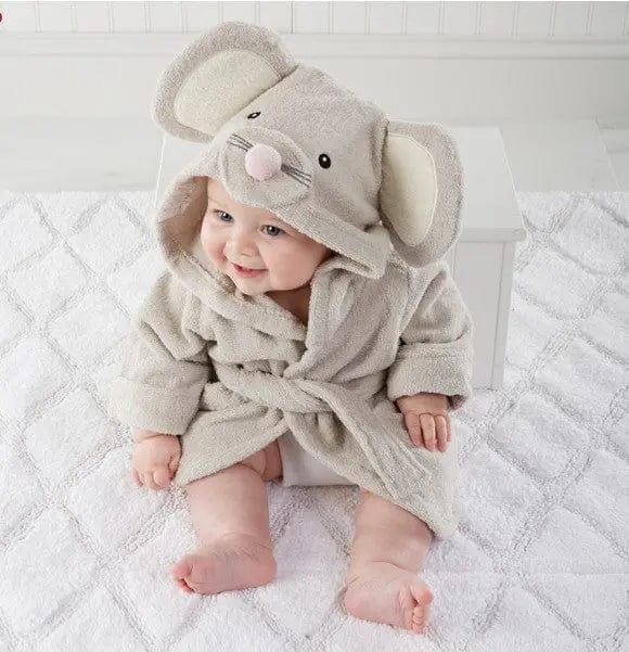 Saboor store  Children's Hooded Absorbent Animal-shaped Bathrobe A / L Children's Hooded Absorbent Animal-shaped Bathrobe