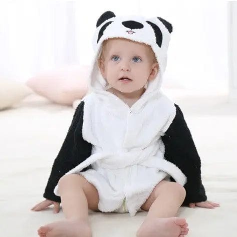 Saboor store  Children's Hooded Absorbent Animal-shaped Bathrobe E / L Children's Hooded Absorbent Animal-shaped Bathrobe