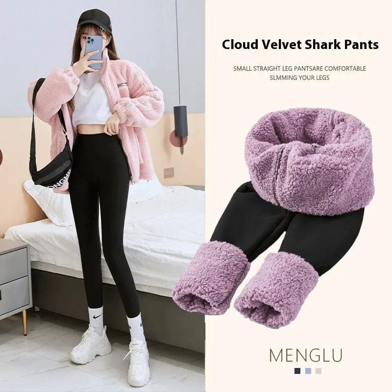 Saboor store  Cloud velvet clean version / L Women's Outerwear | Winter, Spring, and Autumn Tight & Warm Cotton Pants