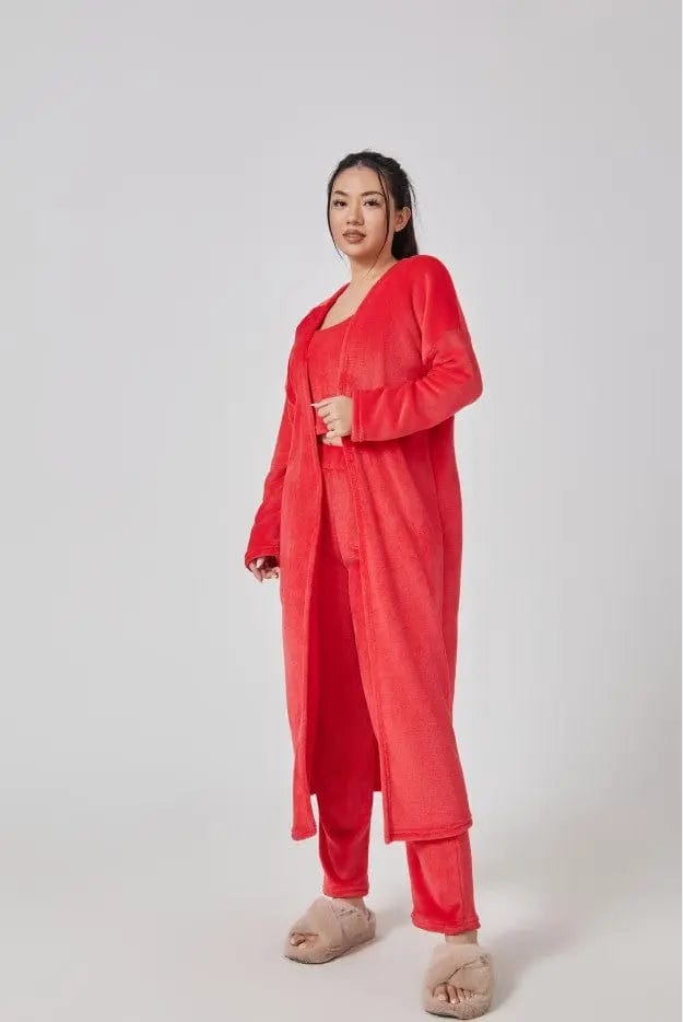 Saboor store  Cozy Pajama Set, 3 Piece Lounge Set, Cute Loungewear, Warm Suit Sets, Matching Set, Lounge Set, 3 Piece Pant Sets, Women Winter Dress Cozy Pajama Set, 3 Piece Lounge Set, Cute Loungewear, Warm Suit Sets, Matching Set, Lounge Set, 3 Piece Pant Sets, Women Winter Dress