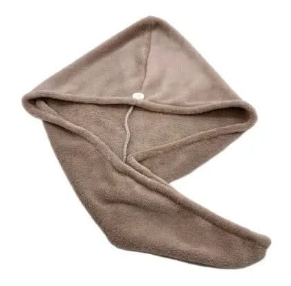 Saboor store  elegant, chic, stylish, trendy, fashion, feminine, classic, modern, boho, casual, formal, party, summer, winter, cozy, sophisticated, minimal, floral, vibrant, luxurious, timeless, comfortable, versatile 2pcs Dark Brown Women's Hair Dryer Cap, Absorbent Dry Hair Towel