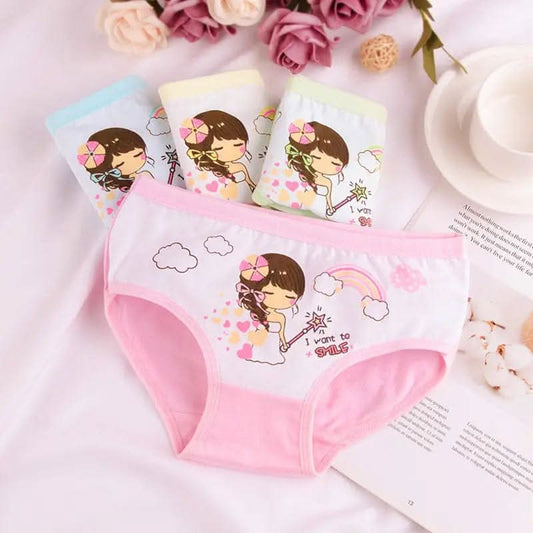 Saboor store  elegant, chic, stylish, trendy, fashion, feminine, classic, modern, boho, casual, formal, party, summer, winter, cozy, sophisticated, minimal, floral, vibrant, luxurious, timeless, comfortable, versatile Children's Underwear Girls Pure Cotton Boxer