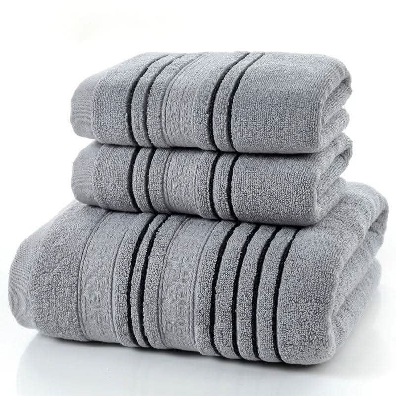 Saboor store  elegant, chic, stylish, trendy, fashion, feminine, classic, modern, boho, casual, formal, party, summer, winter, cozy, sophisticated, minimal, floral, vibrant, luxurious, timeless, comfortable, versatile Gray / 140x70 / CM Household Pure Cotton Towel Towel Bath Towel