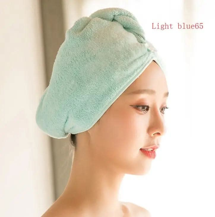 Saboor store  elegant, chic, stylish, trendy, fashion, feminine, classic, modern, boho, casual, formal, party, summer, winter, cozy, sophisticated, minimal, floral, vibrant, luxurious, timeless, comfortable, versatile Light blue65 Women's Hair Dryer Cap, Absorbent Dry Hair Towel