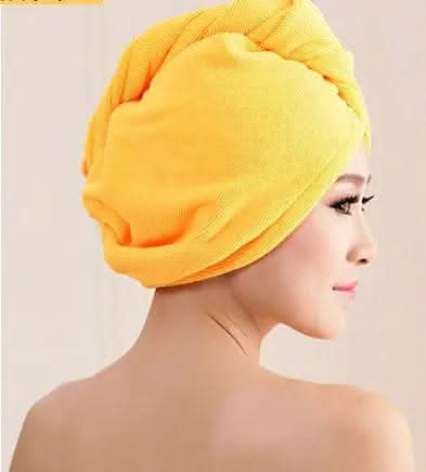 Saboor store  elegant, chic, stylish, trendy, fashion, feminine, classic, modern, boho, casual, formal, party, summer, winter, cozy, sophisticated, minimal, floral, vibrant, luxurious, timeless, comfortable, versatile Orange Women's Hair Dryer Cap, Absorbent Dry Hair Towel