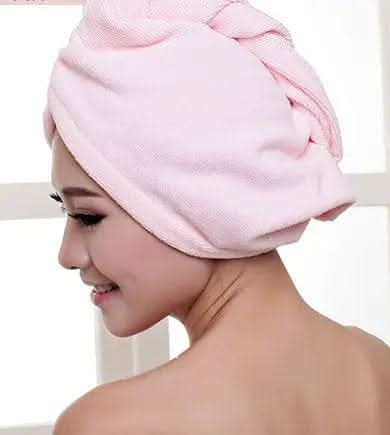 Saboor store  elegant, chic, stylish, trendy, fashion, feminine, classic, modern, boho, casual, formal, party, summer, winter, cozy, sophisticated, minimal, floral, vibrant, luxurious, timeless, comfortable, versatile Pink Women's Hair Dryer Cap, Absorbent Dry Hair Towel