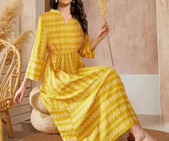 Saboor store  elegant, chic, stylish, trendy, fashion, feminine, classic, modern, boho, casual, formal, party, summer, winter, cozy, sophisticated, minimal, floral, vibrant, luxurious, timeless, comfortable, versatile Yellow / M Women's Fashionable Clothing