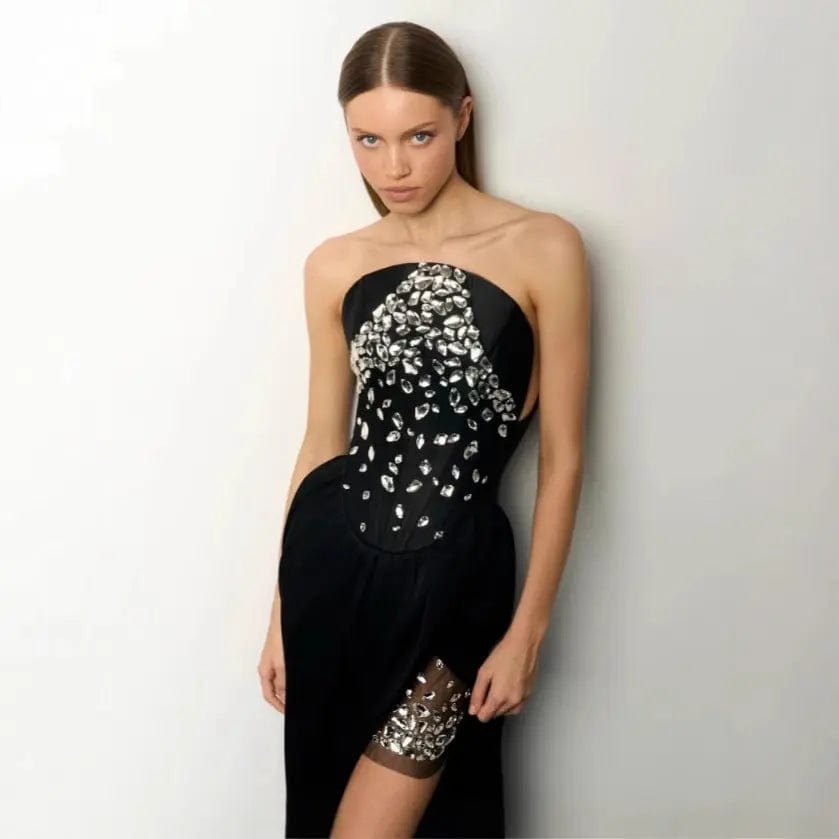 Saboor store European And American Style Diamond Even European And American Style Diamond Evening Dress