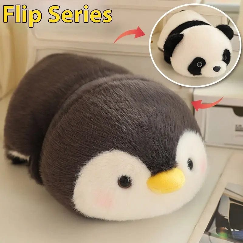 Saboor store  Gray Penguin Panda / 13cm Plush Toys Elephant Penguin Panda Lesser Panda White Rabbit Girl's Birthday Gift