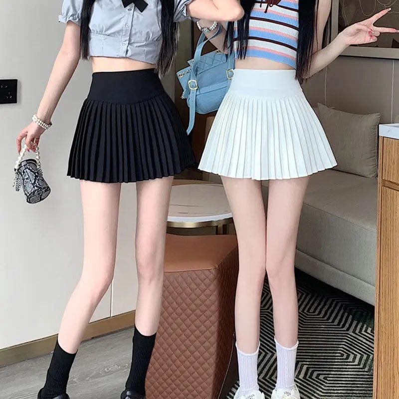 Saboor store  Hot Girl High Waist College Style White Jk Pleated Skirt Female