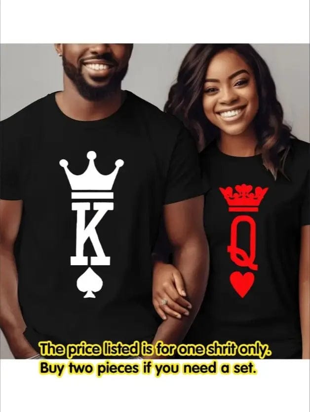 Saboor store  Love Valentine'S Day T-Shirt, Couple T-Shirt, Couple Christmas, Fashion Casual T-Shirt, Short-Sleeved T-Shirt Black / 2XL / Men Love Valentine'S Day T-Shirt,   Couple T-Shirt, Couple Christmas, Fashion Casual T-Shirt, Short-Sleeved T-Shirt