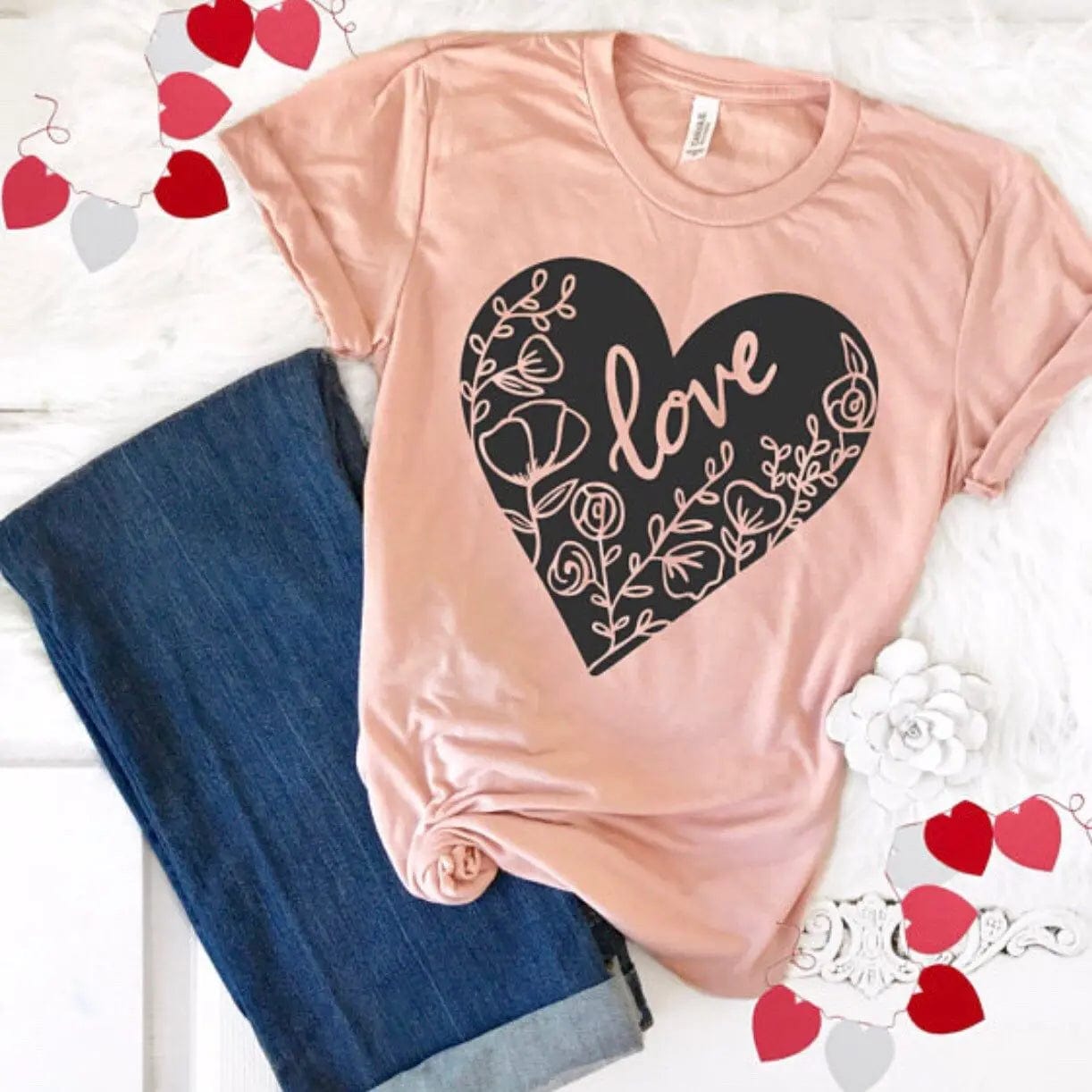 Saboor store  Love Valentine'S Day T-Shirt, Couple T-Shirt, Couple Christmas, Fashion Casual T-Shirt, Short-Sleeved T-Shirt Love Valentine'S Day T-Shirt,   Couple T-Shirt, Couple Christmas, Fashion Casual T-Shirt, Short-Sleeved T-Shirt