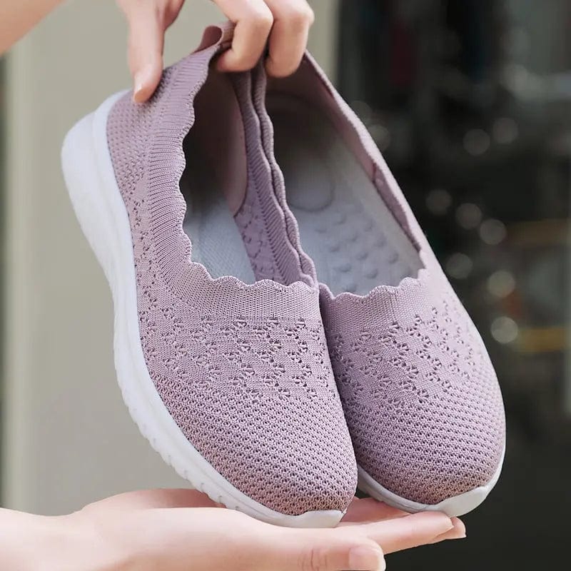 Saboor store Low-cut Flying Woven Fashion Plus Size W Pink / 36 Low-cut Flying Woven Fashion Plus Size Women's Shoes