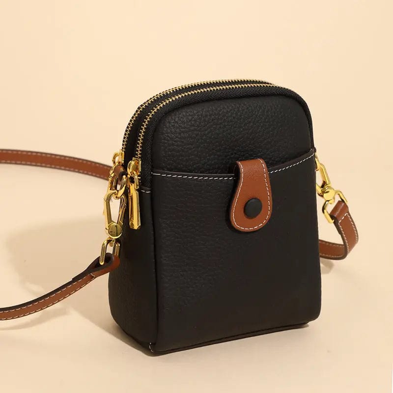 Saboor store Lychee Pattern Mobile Phone Bag Small Hi Lychee Pattern Mobile Phone Bag Small High Quality Leather Crossbody Bags For Women Wallet