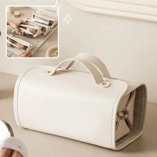 Saboor store New Folding Cosmetic Bag Large Capacity New Folding Cosmetic Bag Large Capacity Portable Handbag Waterproof Travel Storage Washing Bag For Women