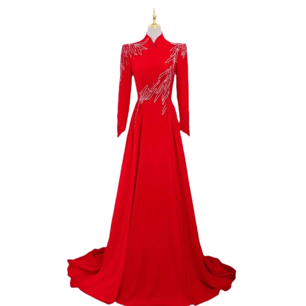 Saboor store New Long Sleeve Formal Evening Party Dre New Long Sleeve Formal Evening Party Dress