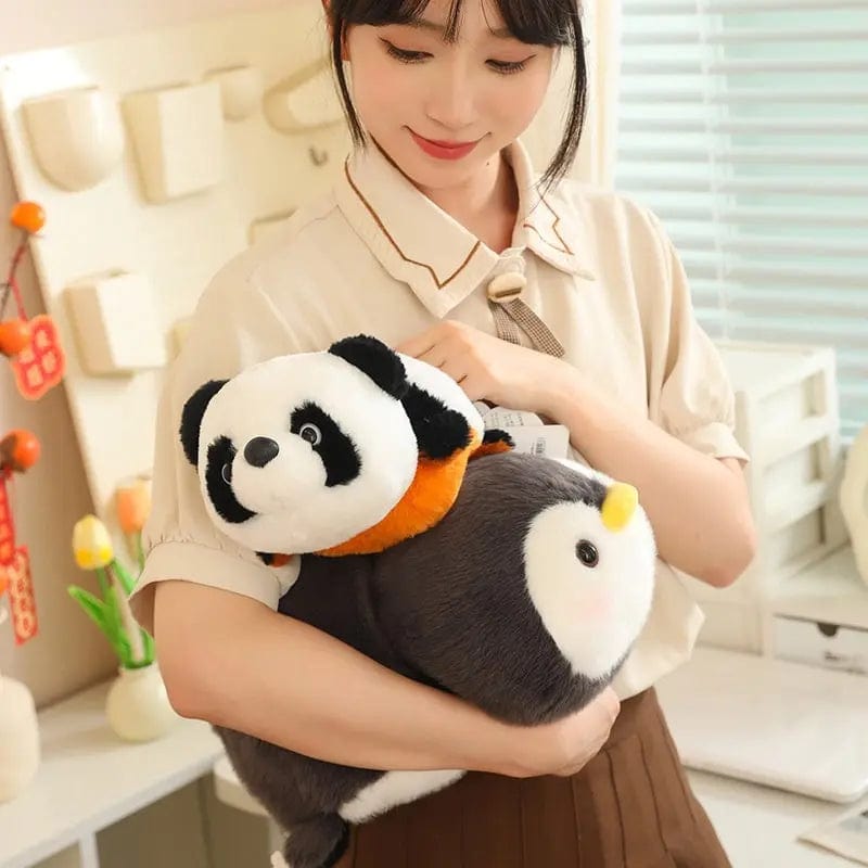 Saboor store  Plush Toys Elephant Penguin Panda Lesser Panda White Rabbit Girl's Birthday Gift