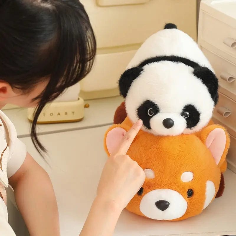 Saboor store  Plush Toys Elephant Penguin Panda Lesser Panda White Rabbit Girl's Birthday Gift