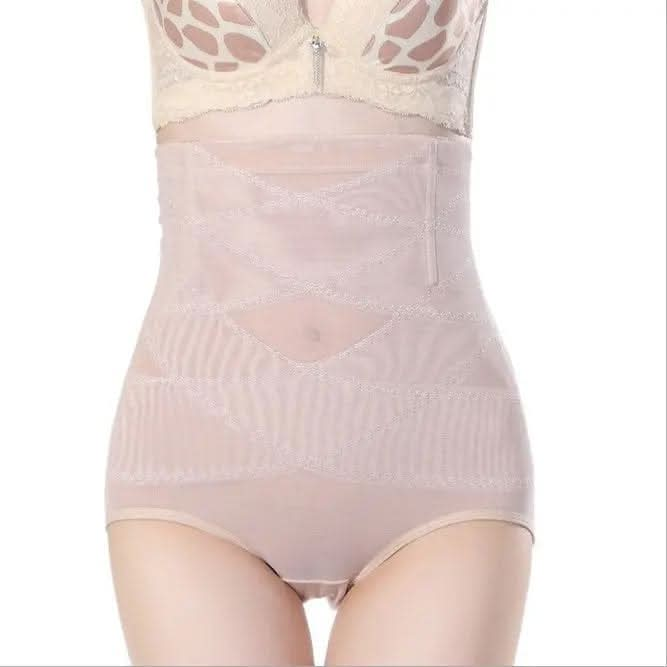 Saboor store  postpartum, high waist, belly shaping, tummy control, recovery, slimming, support, seamless, comfortable, breathable, stretchable, maternity, body shaper, smooth, firming, sculpting, undergarment, confidence, snug fit, everyday wear Skin / 2XL Women's High Waist Postpartum Belly Shaping Pants