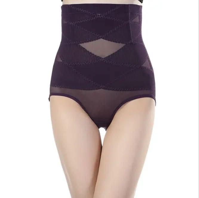 Saboor store  postpartum, high waist, belly shaping, tummy control, recovery, slimming, support, seamless, comfortable, breathable, stretchable, maternity, body shaper, smooth, firming, sculpting, undergarment, confidence, snug fit, everyday wear Purple / 2XL Women's High Waist Postpartum Belly Shaping Pants