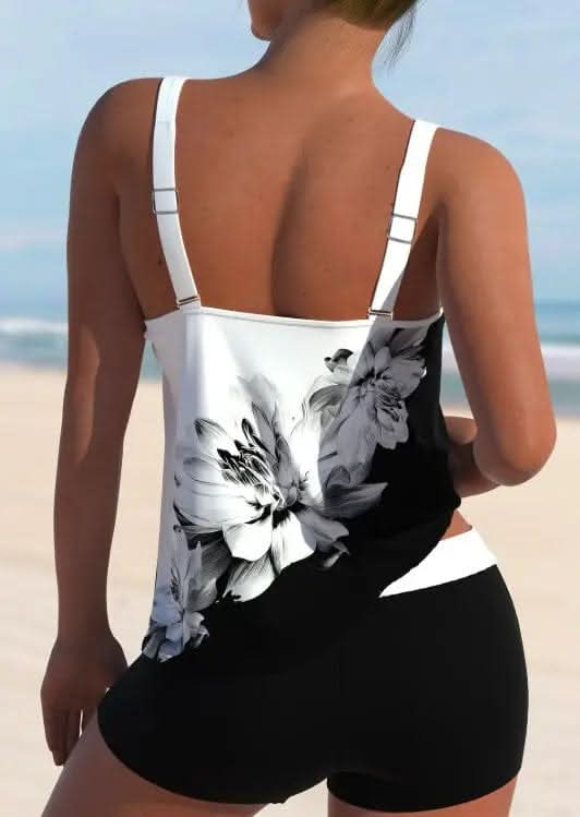 Saboor store  postpartum, high waist, belly shaping, tummy control, recovery, slimming, support, seamless, comfortable, breathable, stretchable, maternity, body shaper, smooth, firming, sculpting, undergarment, confidence, snug fit, everyday wear Ladies' Floral Printed Fashionable Camisole Vest