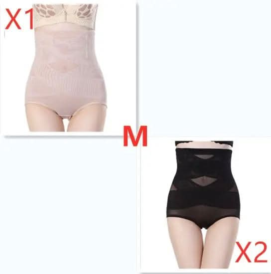 Saboor store  postpartum, high waist, belly shaping, tummy control, recovery, slimming, support, seamless, comfortable, breathable, stretchable, maternity, body shaper, smooth, firming, sculpting, undergarment, confidence, snug fit, everyday wear A set / M Women's High Waist Postpartum Belly Shaping Pants