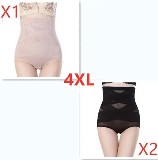 Saboor store  postpartum, high waist, belly shaping, tummy control, recovery, slimming, support, seamless, comfortable, breathable, stretchable, maternity, body shaper, smooth, firming, sculpting, undergarment, confidence, snug fit, everyday wear A set / 4XL Women's High Waist Postpartum Belly Shaping Pants