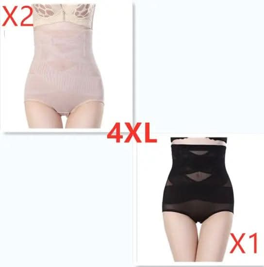 Saboor store  postpartum, high waist, belly shaping, tummy control, recovery, slimming, support, seamless, comfortable, breathable, stretchable, maternity, body shaper, smooth, firming, sculpting, undergarment, confidence, snug fit, everyday wear B set / 4XL Women's High Waist Postpartum Belly Shaping Pants