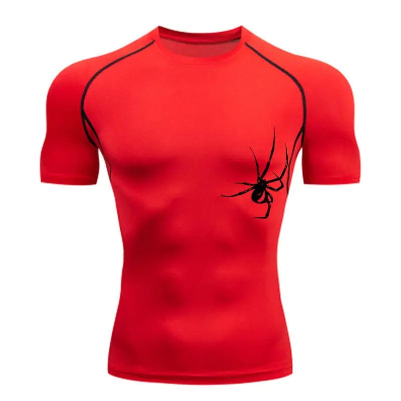 Saboor store  Quick Drying Clothes Sports T-shirt Running Base Clothing Gym Training Tights Red / 3XL Quick Drying Clothes Sports T-shirt Running Base Clothing Gym Training Tights