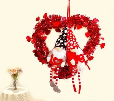 Saboor store  Red / L Valentine's Day Ornament Gift Faceless Doll Garland Valentine's Day Atmosphere Garland