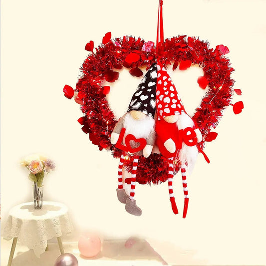 Saboor store  Red / L Valentine's Day Ornament Gift Faceless Doll Garland Valentine's Day Atmosphere Garland