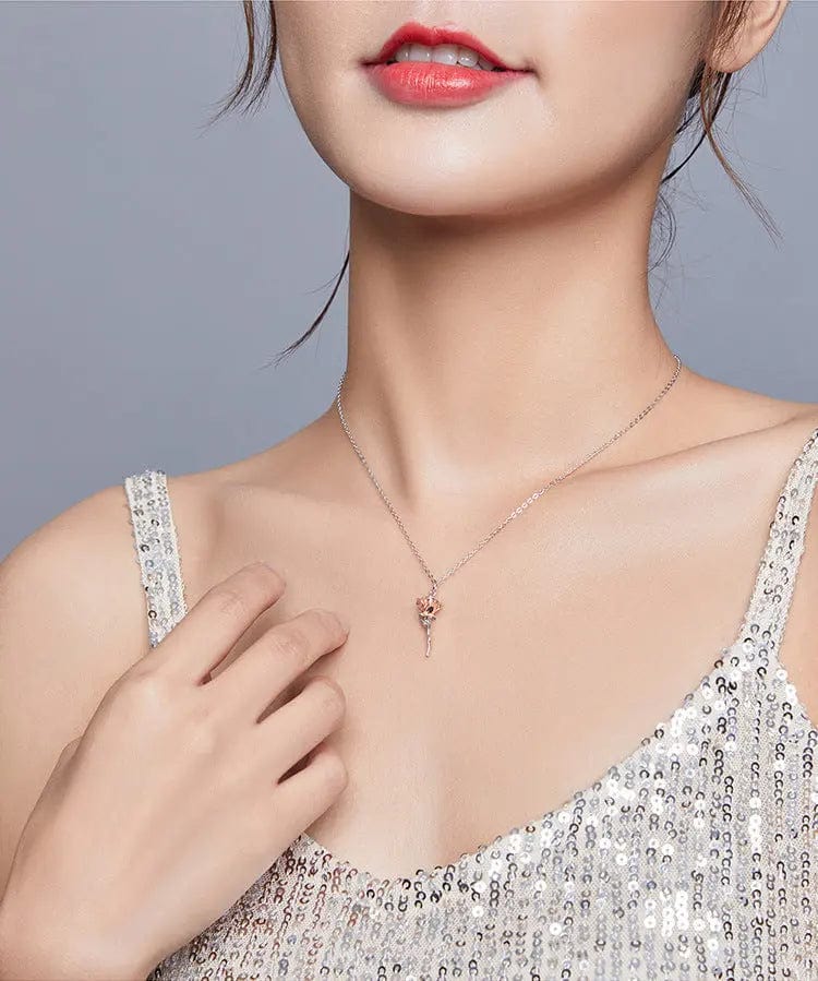 Saboor store  Silver Valentine's Day Gift Clavicle Chain necklace for her