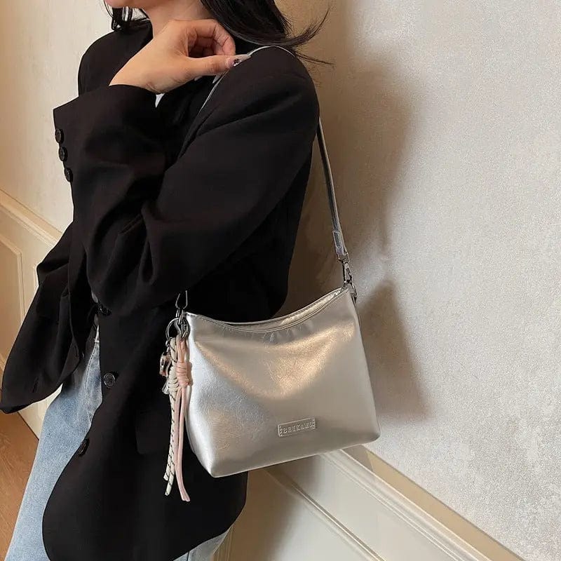 Saboor store Single Shoulder Underarm Bucket Bag Wome Single Shoulder Underarm Bucket Bag Women's Fashion Messenger Bag