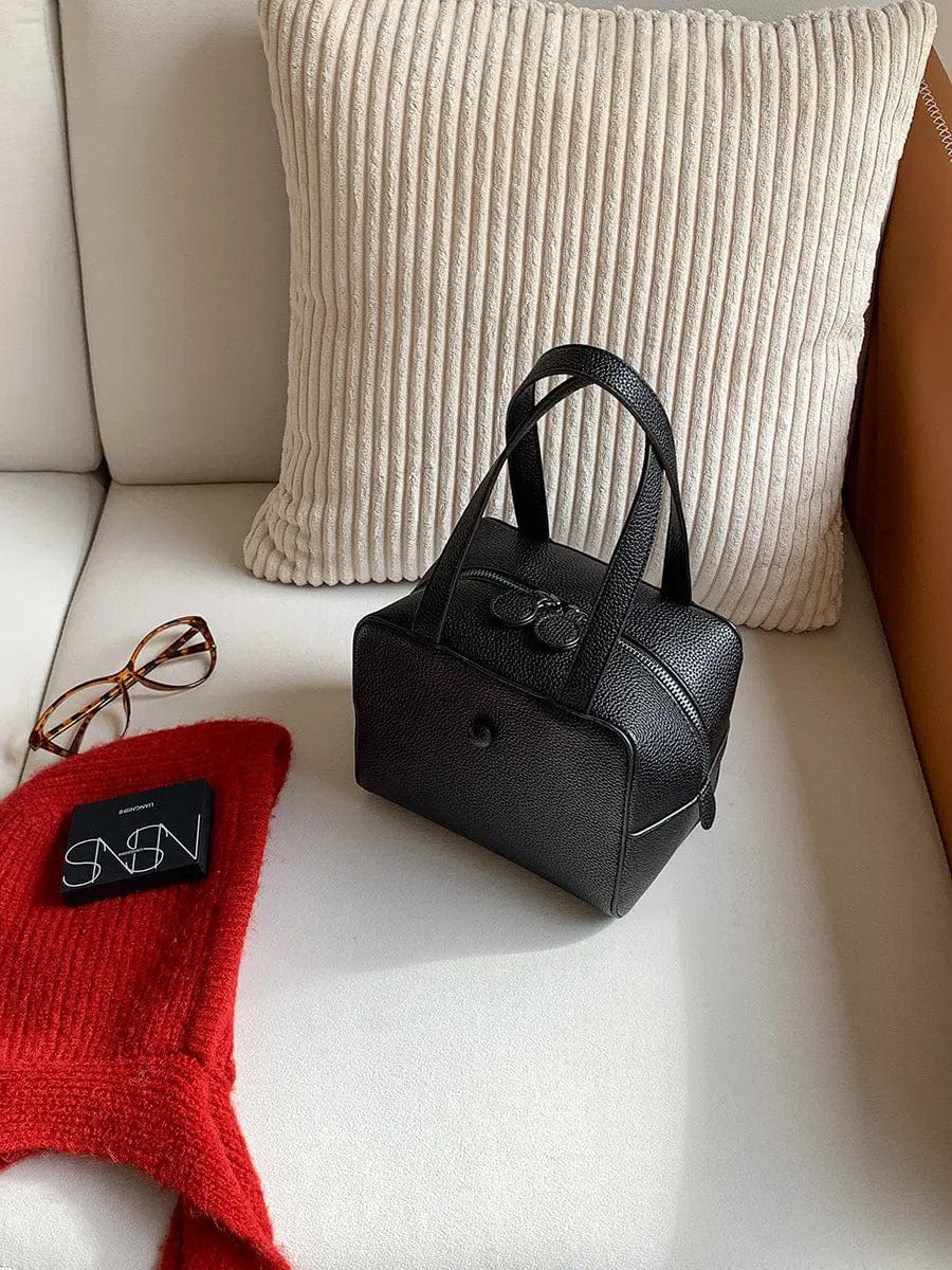 Saboor store Small Square Shoulder Bag Women Simple F Black Small Square Shoulder Bag Women Simple Frosted Handbag