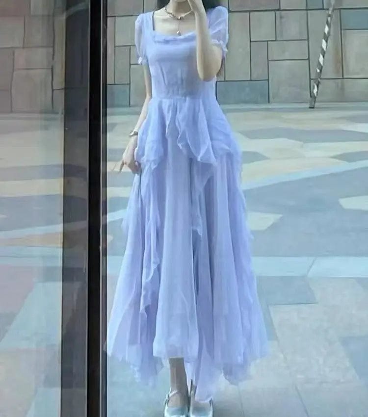 Saboor store Spring And Summer Fairy Princess Dress Light Blue T Shirt / L Spring And Summer Fairy Princess Dress