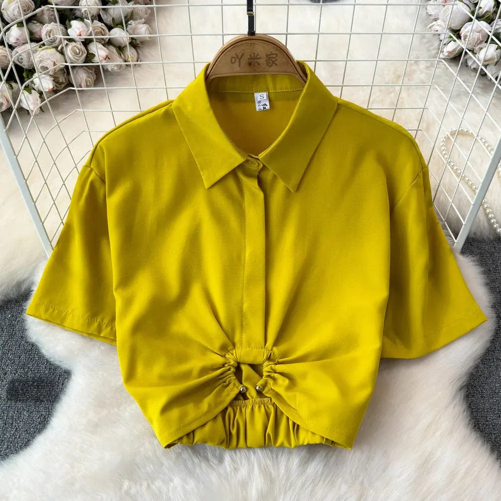 Saboor store  Summer French Minority Design Blouse Shirt For Women Summer French Minority Design Blouse Shirt For Women