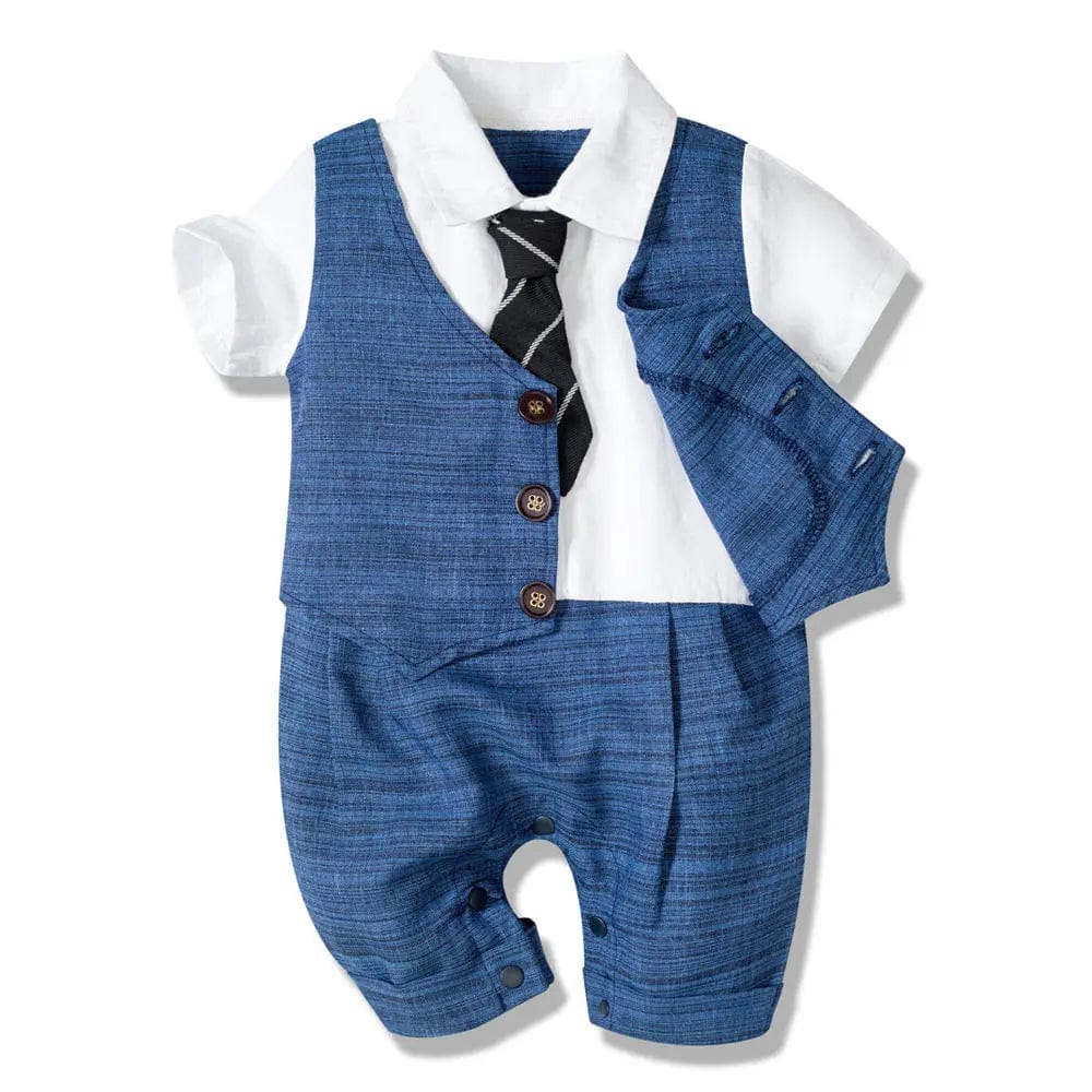 Saboor store  Summer New Baby Boy Jumpsuit Boys Gentleman Baby Children's Clothing Summer New Baby Boy Jumpsuit Boys Gentleman Baby Children's Clothing