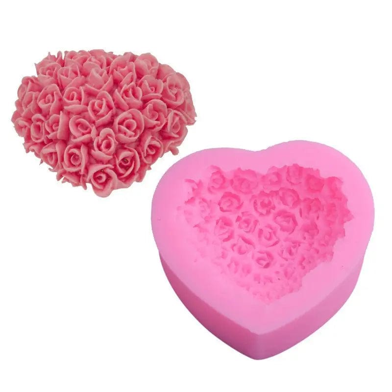 Saboor store  Valentines Day Gift Valentine's Day Love Rose Silicone Mould Home Supplies