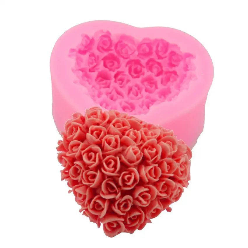 Saboor store  Valentines Day Gift Valentine's Day Love Rose Silicone Mould Home Supplies